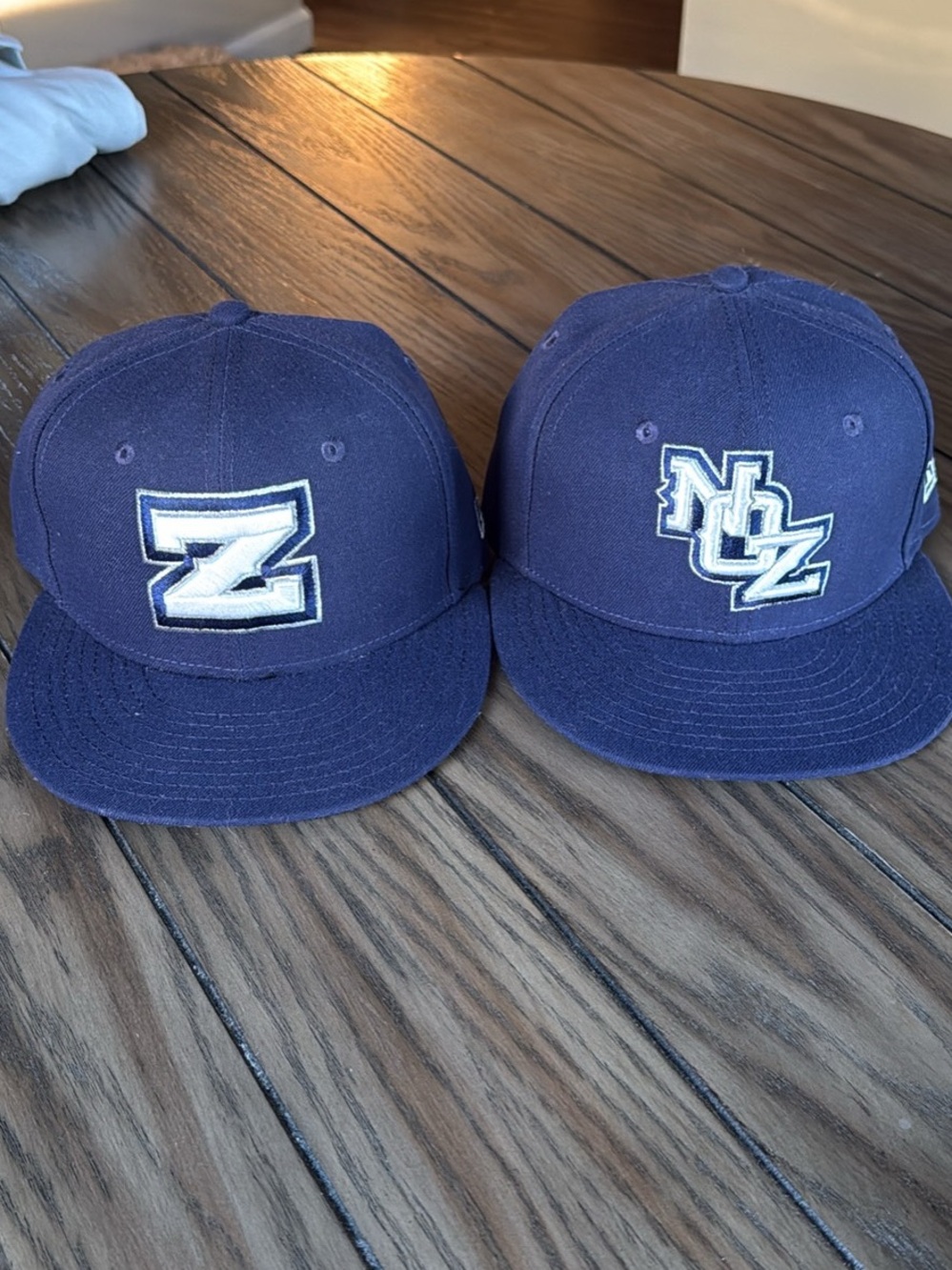 New Orleans Zephyr 59FIFTY Fitted Baseball Cap Blue Logo Men's Size 7 1/8 - Pair